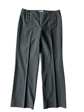 VINTAGE Y2K DRESSBARN PLEATED GREY OFFICE DRESS PANTS WOMENS 8